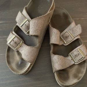 rose gold birkenstock size 36